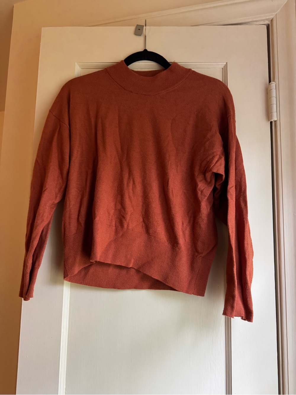 a new day Orange Mockneck Sweater